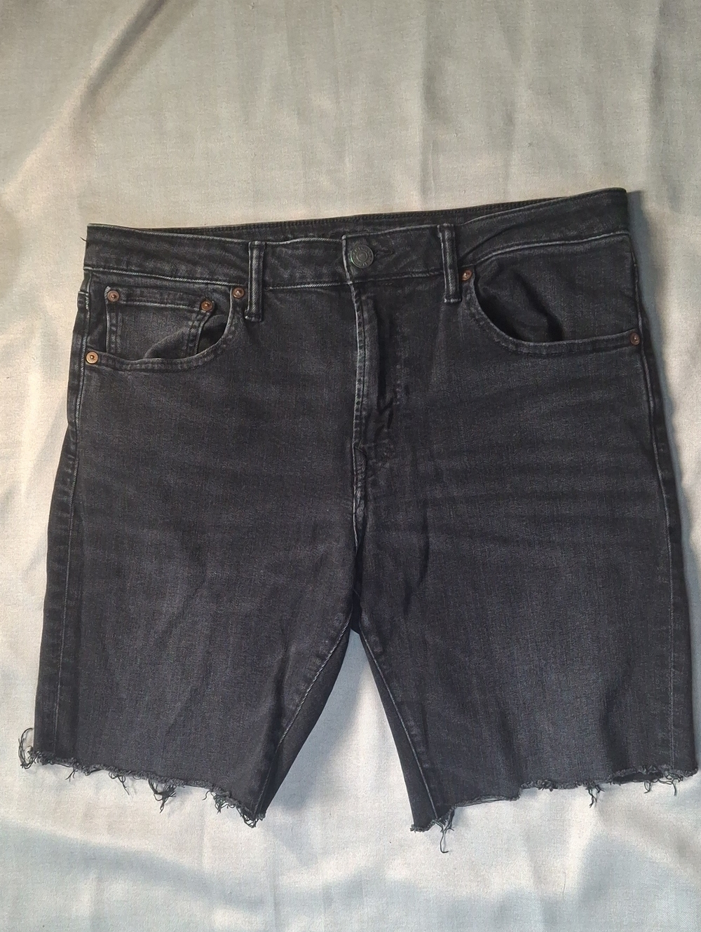 💥3/$20💥 American Eagle AirFlex+ Athletic Fit Black Denim Shorts 34x34
